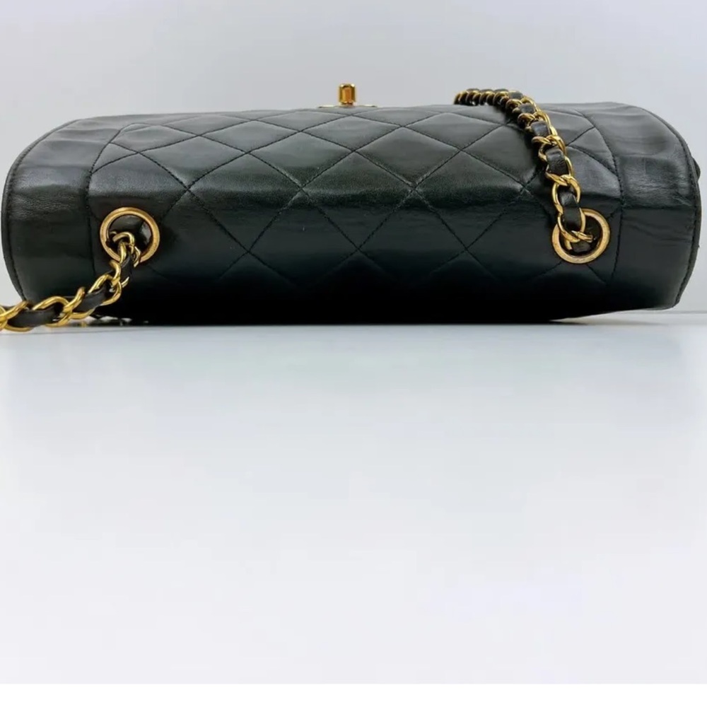 CHANEL DIANA 25 Single Flap Quilted Logo Lambskin Chain Bag - Picture 8 of 13